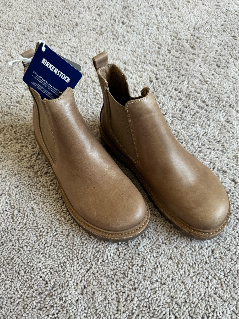 NWT Birkenstock Stalon Boots Size 38 Leather Pull Up Style